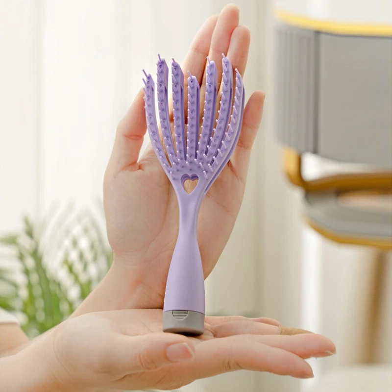Hair Comb Detangling Brush Scalp Massage Hair Brush Detangler Brush For Women Wet Dry Hollow Out Massage Combs Hair Brush
