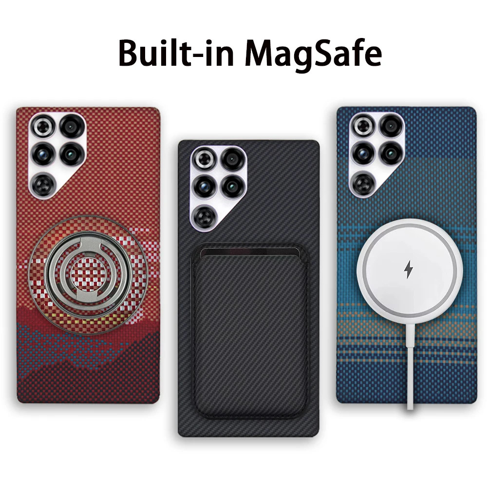 Ultra-Thin Carbon Fiber Phone Case - Lightweight Aramid Fiber Protective Cover