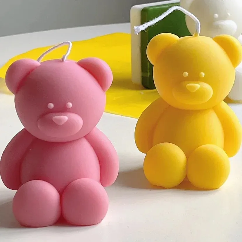 Silicone candle mold for DIY handmade soap plaster ice cube baking mould birthday party wedding gift making kit