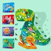 300 500 Pieces Animal Dinosaur Irregular Paper Puzzle Cognitive Jigsaw Puzzles Game for Kids Educational Toy Children Xmas Gifts 1