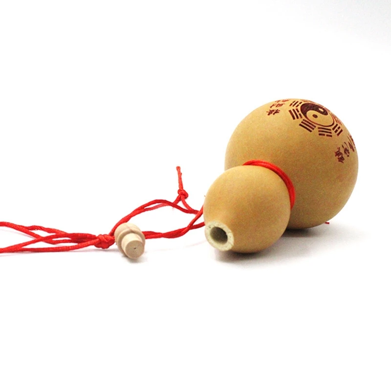 Mini Wine Gourd Crafts Natural Art Collection Ornament Chinese Traditional Carving for Chinese New Year Hanging Toy Photography 3