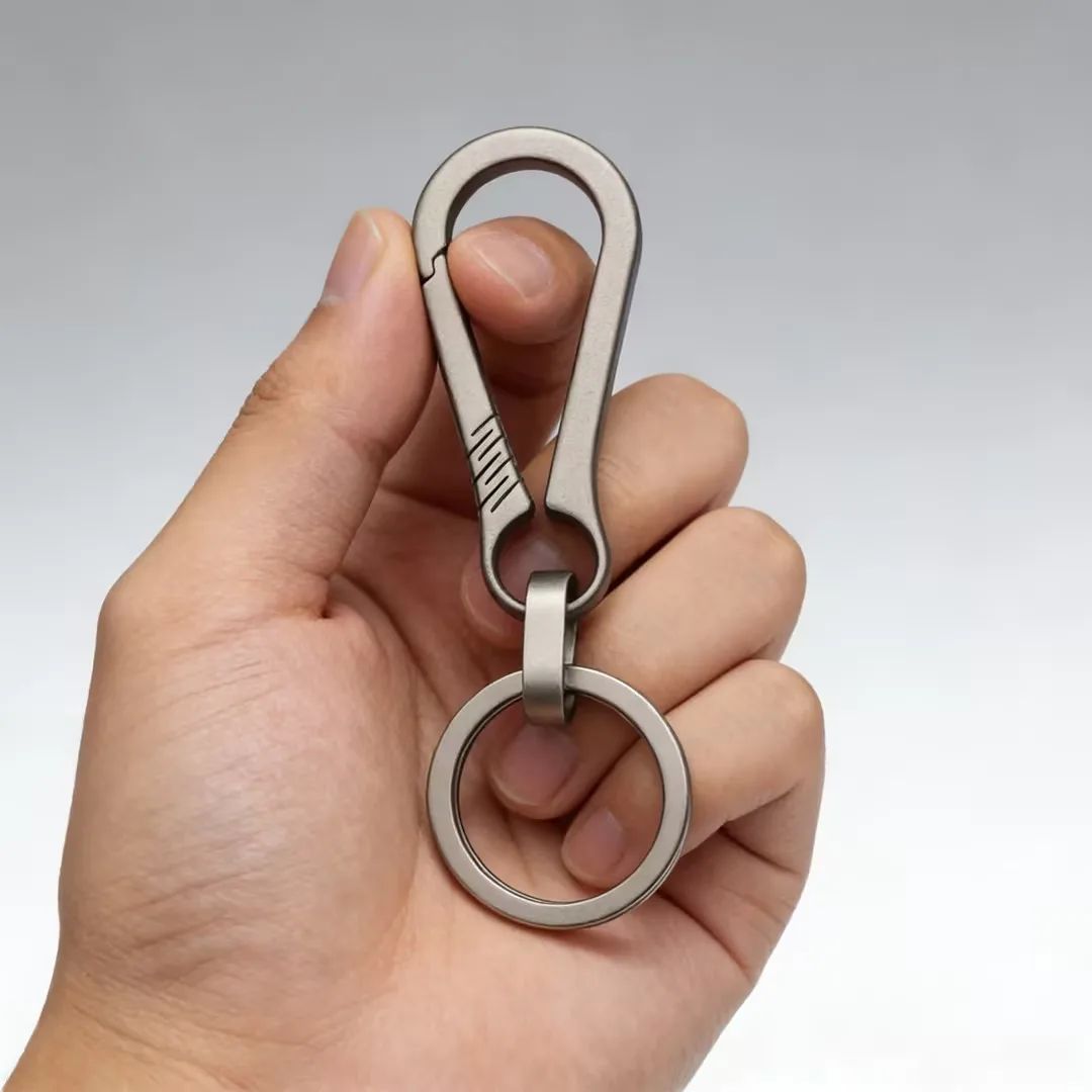 Titanium Alloy EDC Keyring Buckle Outdoor Tool Bottle Opener