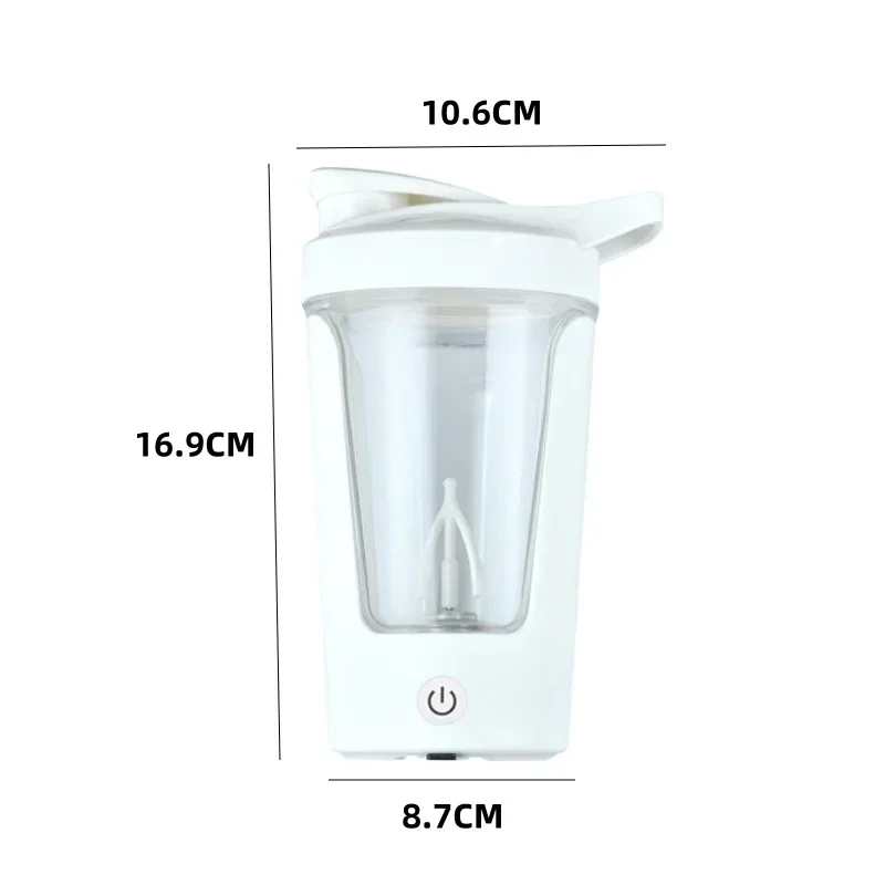 450ML Electric Blenders Cup Portable Protein Powder Shaker Bottle Mixing Cup Rechargeable Coffee Milk Sports Fitness Kettle