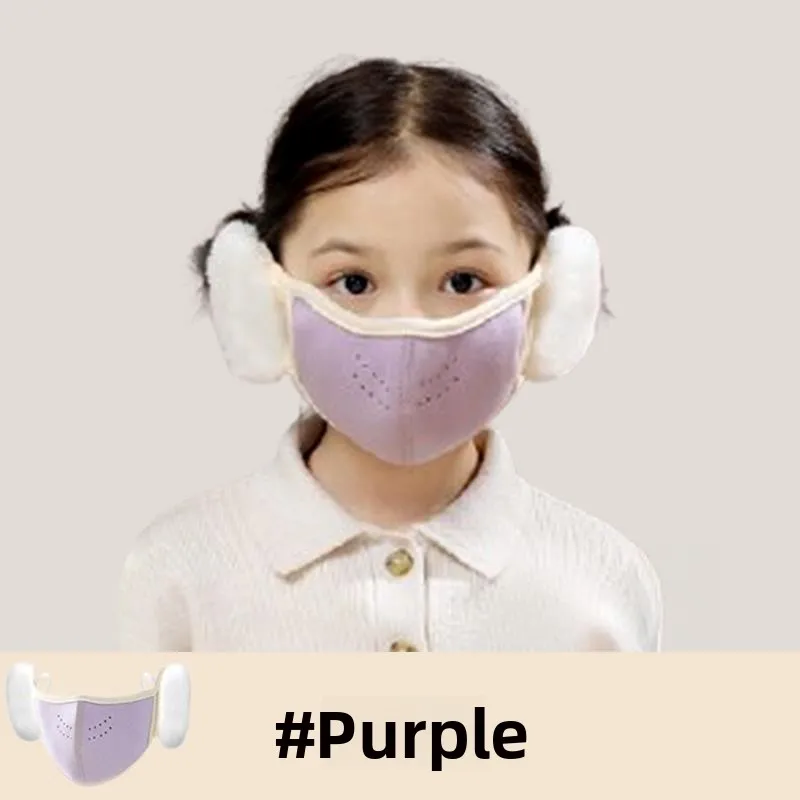 Purple [children's ear protection mask]