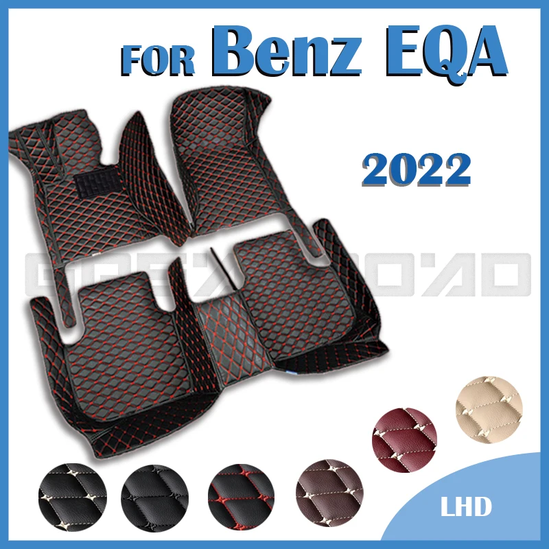

Car Floor Mats For Mercedes Benz EQA 2022 Custom Auto Foot Pads Automobile Carpet Cover Interior Accessories