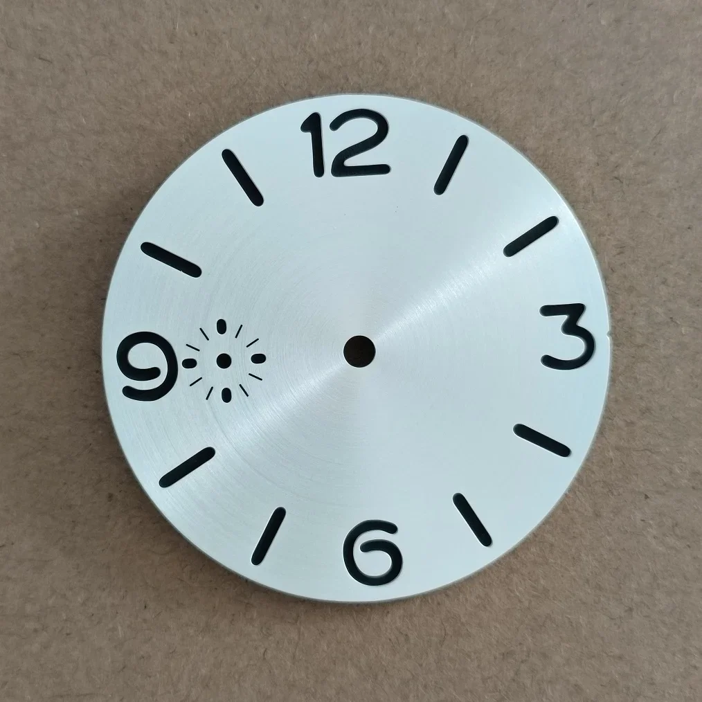 Watch Dial 39mm Sandwich silver dial Thickness 0.8mm Suitable for ST3600 ETA6497 movement none luminous