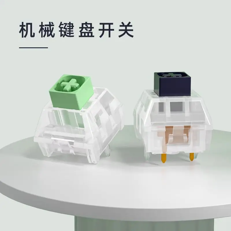 Kailh Box Jade Navy Clicky Mechanical Keyboard Switches - Waterproof, Dustproof, 3-Pin Customizable Gaming Switches