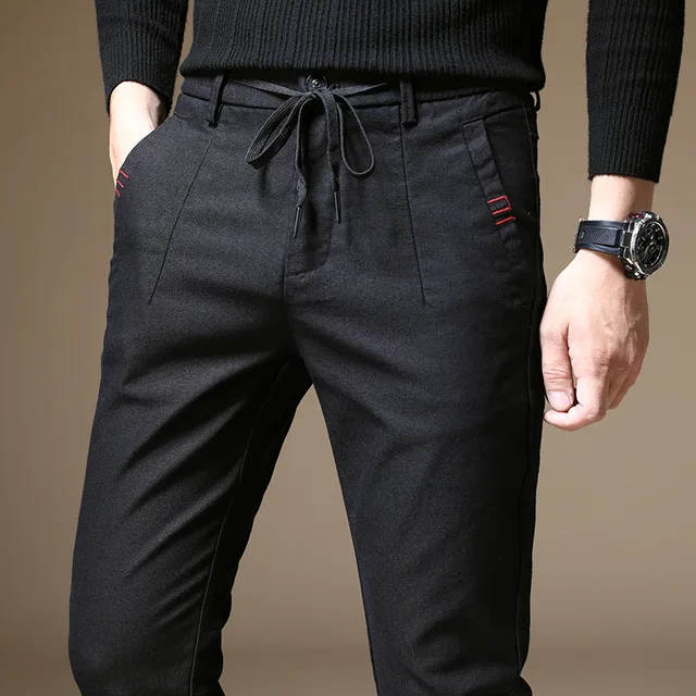 2022 Spring Pants Men Dress Pants Men Business Trousers Office Casual Social Pants Men's Classic Trousers Pantalones Hombre 1
