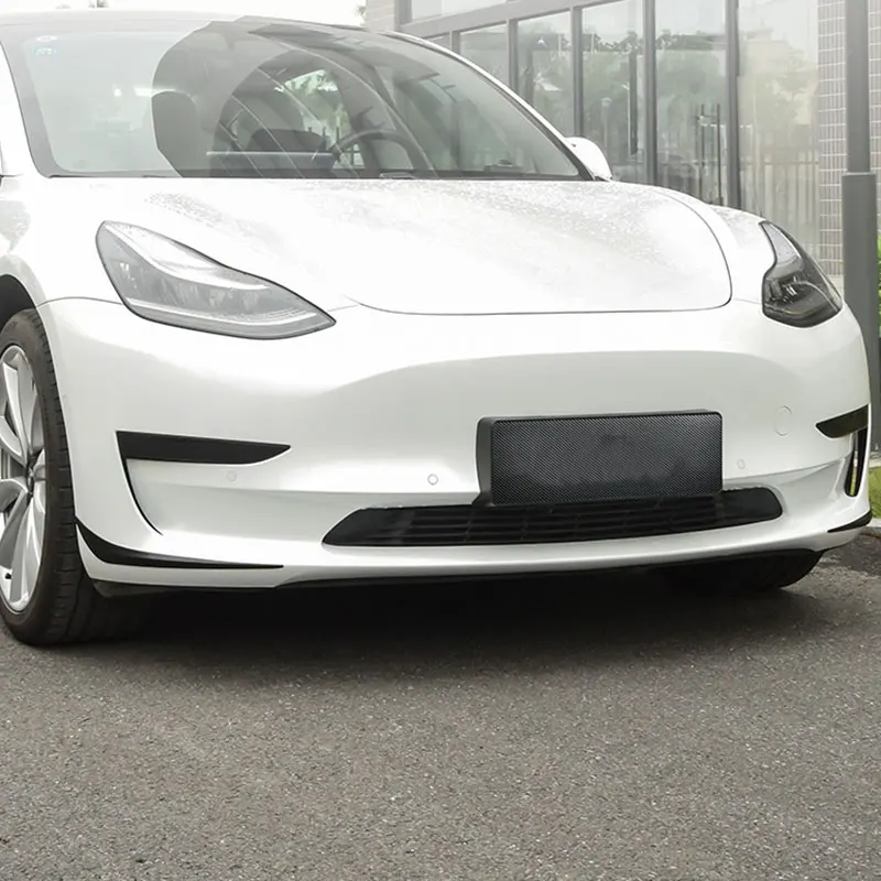 Front Bumper Corner Protect Trim For Tesla Model 3-Anti-Collision Stainless steel Strip Decoration Sticker