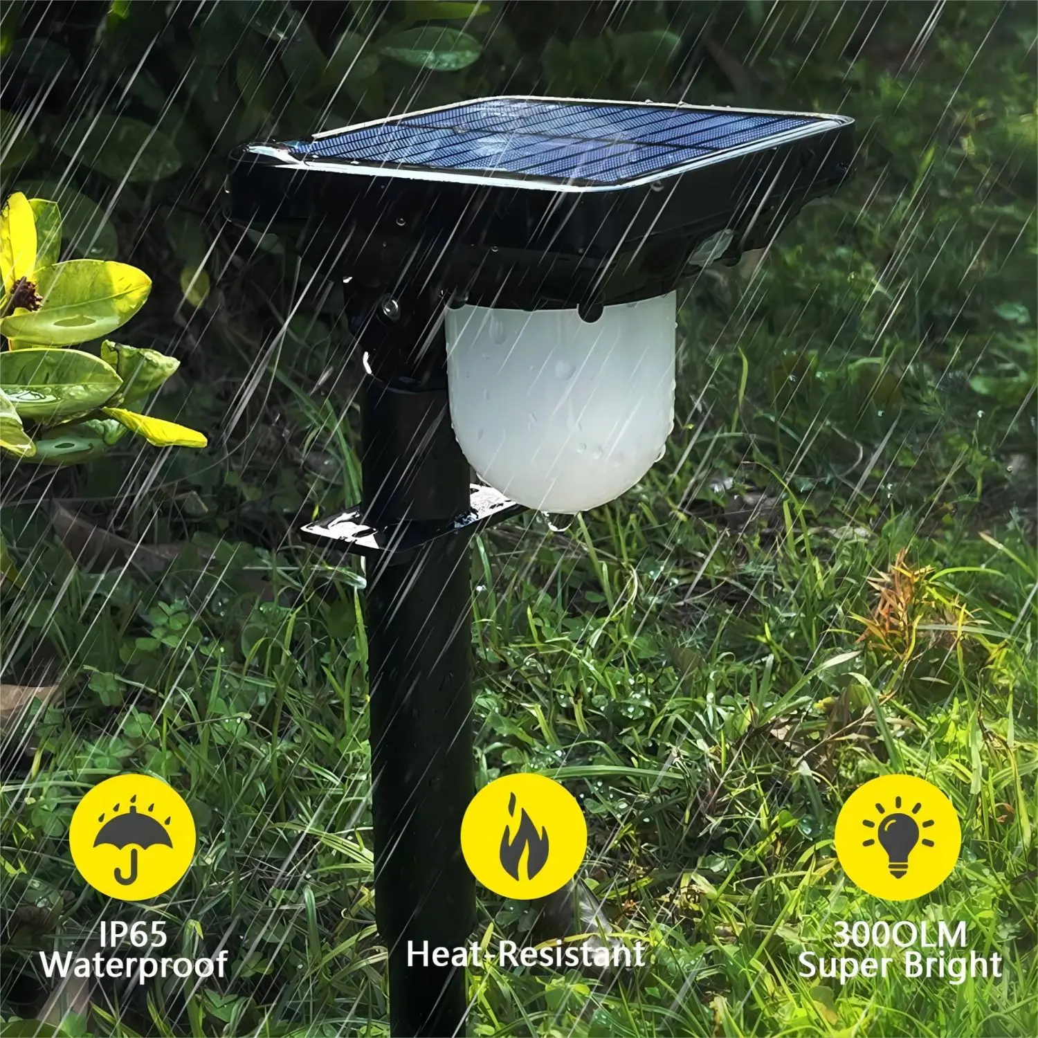2/4PCS Solar Light Outdoor Garden Solar Powered Waterproof 