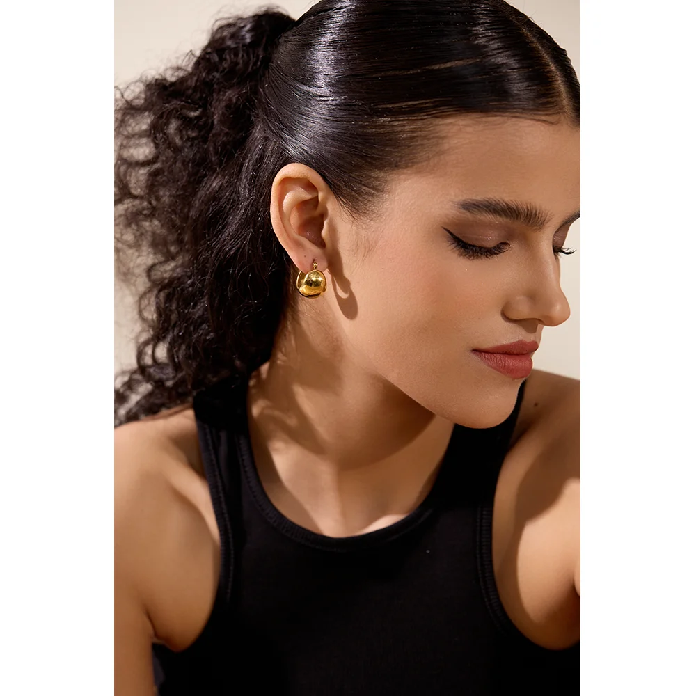Yhpup Earrings Chunky Geometric