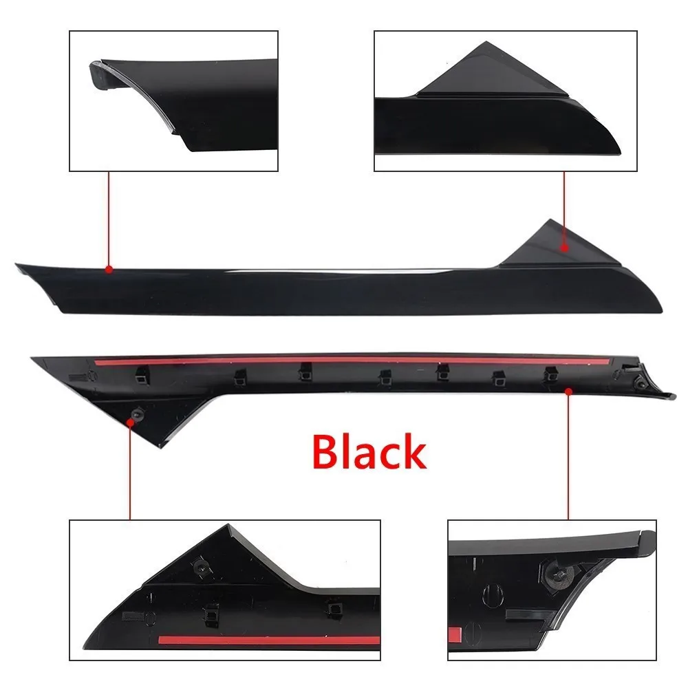 Front Windshield Outer Trim Pillar Molding Right &Left Side For 2011-19 Ford Explorer BB5Z7803136AB BB5Z7803137AB SLJ-1142B-BK