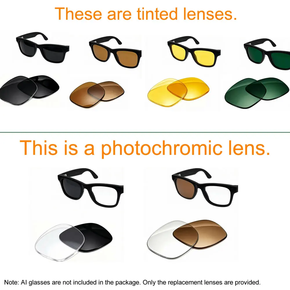 Photochromic Polarized Replacement Lenses