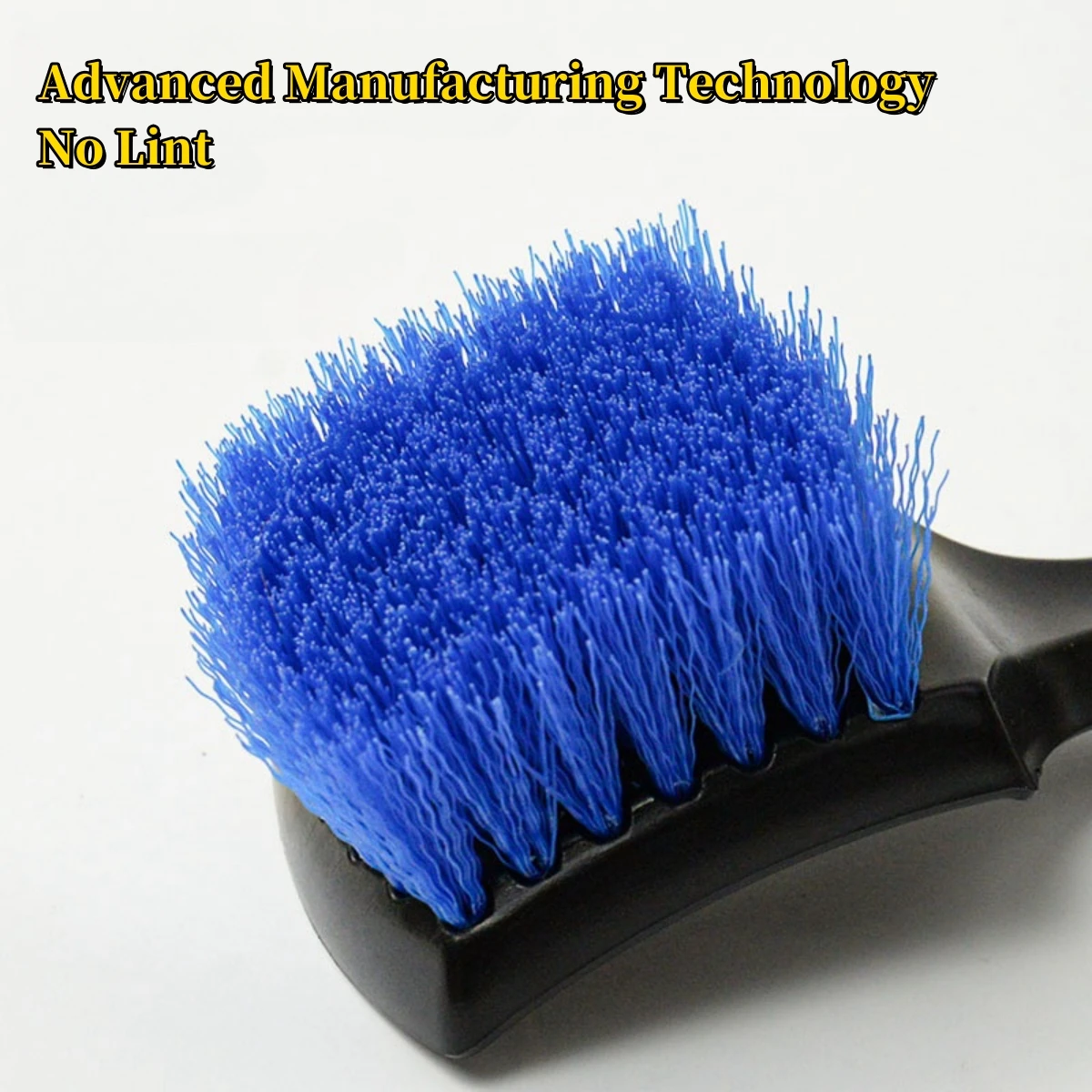 Car Tire Brush Black Bristled Wheel Hub Cleaning Brush Multifunctional Wheel Hub Steel Ring Foot Pad Fabric Cleaning Brush 4