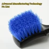 Car Tire Brush Black Bristled Wheel Hub Cleaning Brush Multifunctional Wheel Hub Steel Ring Foot Pad Fabric Cleaning Brush 4