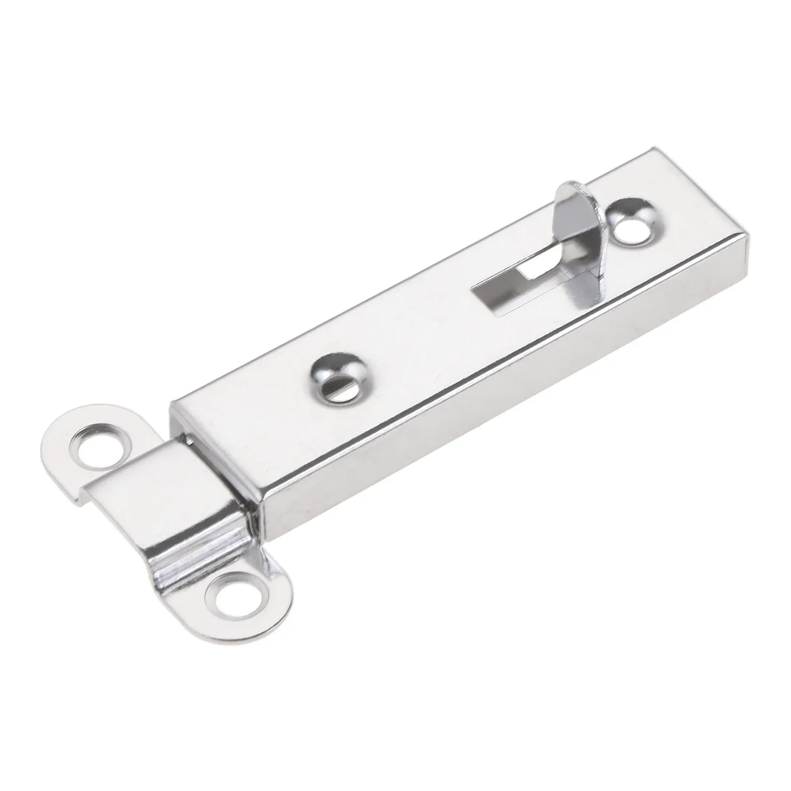 Door Latch 1pc Door Window Security Bolt Button Open Lock Latch Home Hardware with Screws 61*16mm Metal