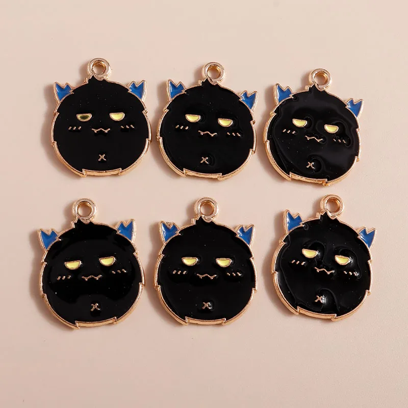 20 Stück süße Emaille Halloween Geist Kürbis Fledermaus Charms Anhänger für Schmuckherstellung Tropfen Ohrringe Halsketten Armbänder DIY Zubehör – Detail 12