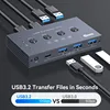 USB3.2 Switcher KVM Shared Controller Adapter 10Gbps Rate Support Fit Computer Laptop Mouse Keyboard Share 4 USB ports 4