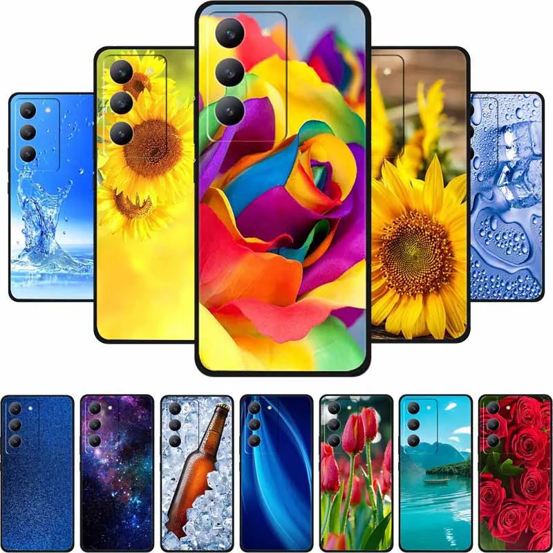 Enhanced Shockproof Black Silicone Soft Back Cover - Universal Phone Case  Bag