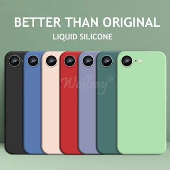 For iPhone 16e Case Liquid Silicone Plain Rubber Funda Phone Protector Case For iPhone 16e Cover For iPhone 16 E SE 4 2025 Case