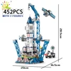 HUIQIBAO Space Aviation Manned Rocket Building Blocks With Astronaut Figure City Aerospace Model Bricks Children Toys for Kids 4