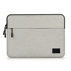 Elegant Laptop Sleeve for Women - Stylish Computer Notebook Cover & Accessories (Light Grey)