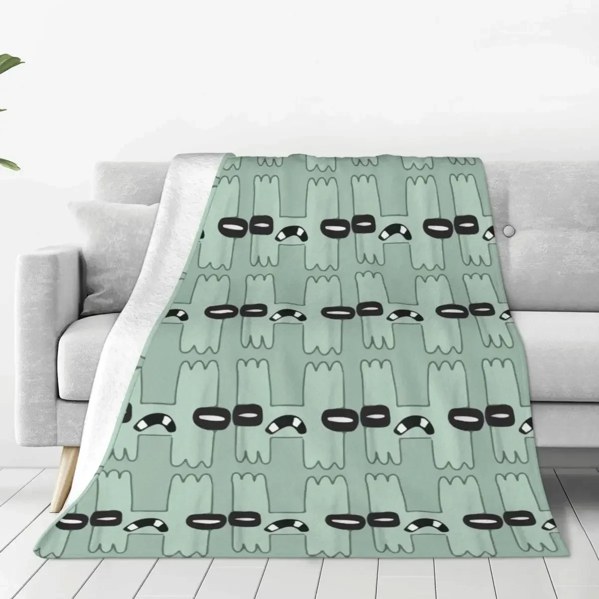

Alphabet Lore Letter H Villain Letter Blanket funny alphabet lore H Flannel Funny Soft Throw Blanket for Home Restaurant Autumn