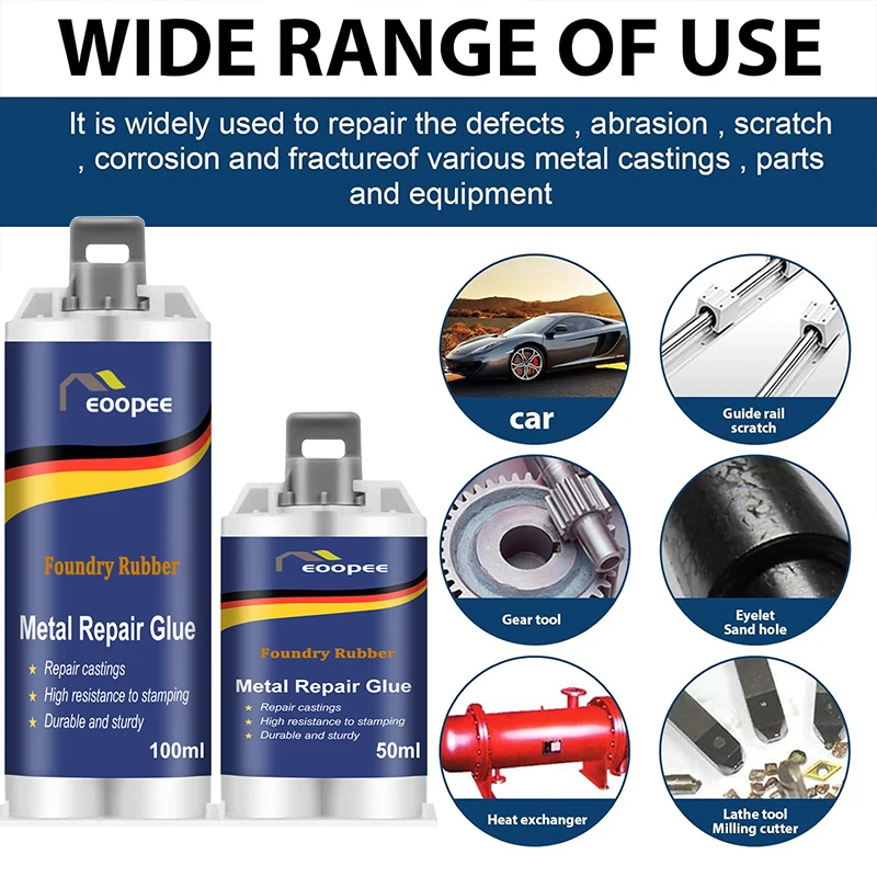 Repair glue metal casting AB high strength heat resistance cold weld industrial agent