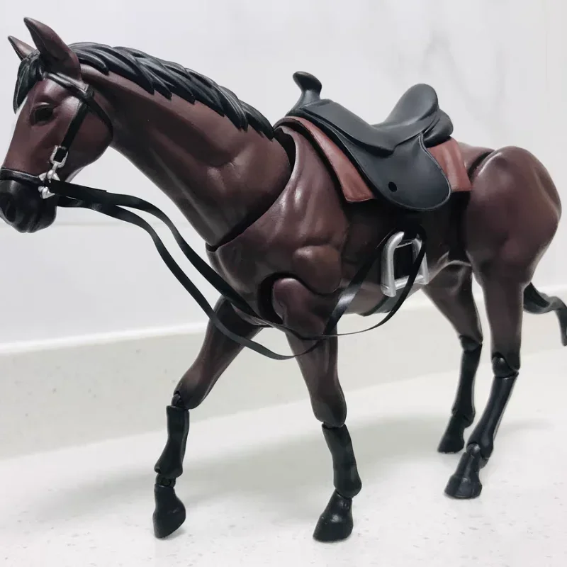 Genuino 16Cm #490 Figma Max Factory Action Figure Figma Horse Ver.2 Bianco/Marrone Modello Bambola Giocattolo Raccogliere Regalo Decorato Di Natale
