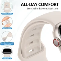 Bracelet en Silicone pour Apple Watch, 38mm 42mm, Ultra 2, Bracelet de sport, série iWatch, 38mm 42mm, de haute qualité 3