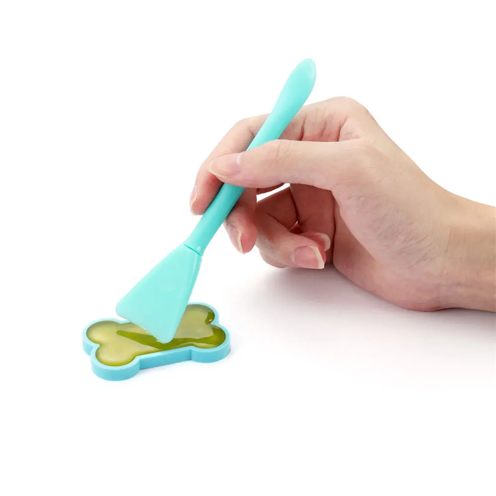 Silicone world Multifunction Stirring Brush Soft Silicone Brush Powder Spoon Epoxy Resin Glue Tool for DIY Resin Mold Mask