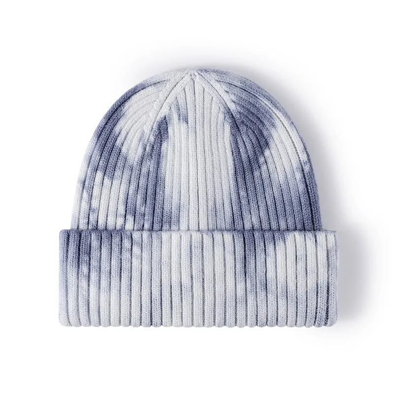 Herbst- und Wintermütze, Batik-Strickmütze für kaltes Wetter, Outdoor-Aktivitäten, Ohrenwärme, Unisex, Hip-Hop-Stil – Detail 6
