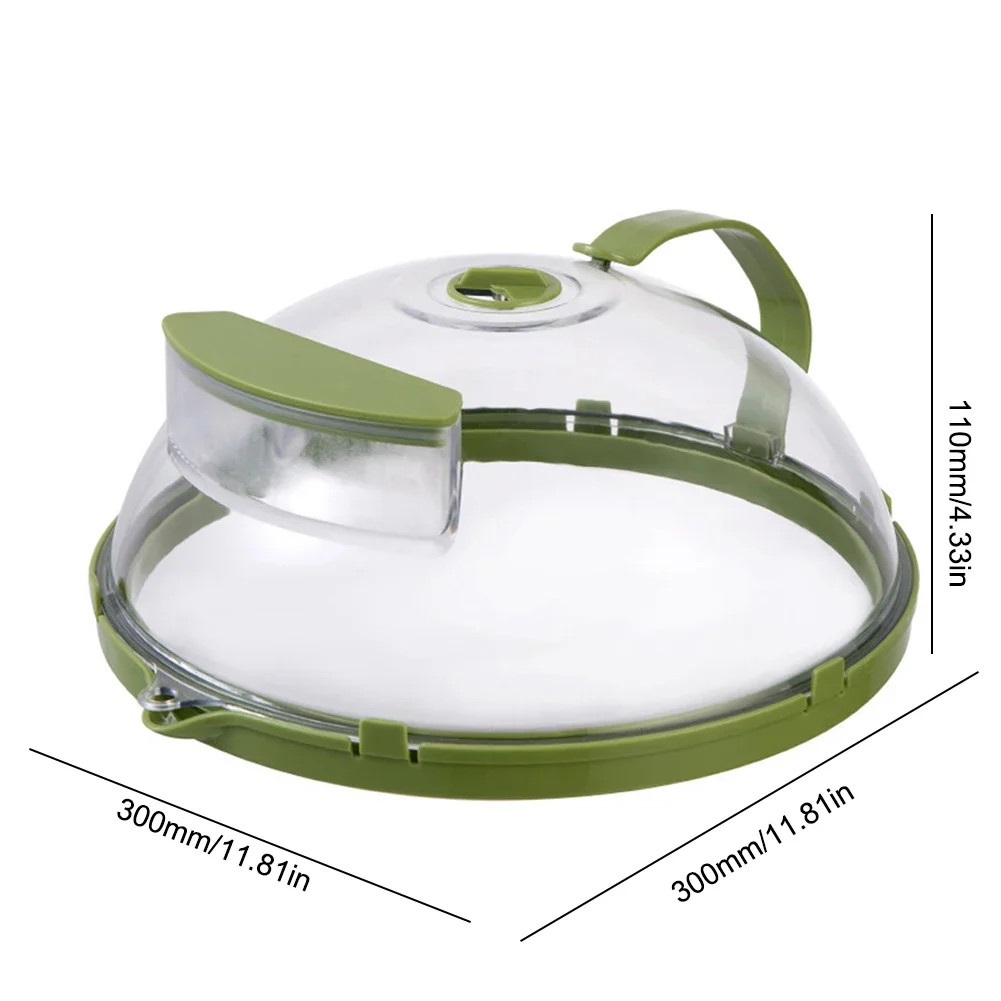 Microwave Cover Clear Splatter Cover Water Steamer Handle Kitchen Gadgets Splash Guard Cooker Lid