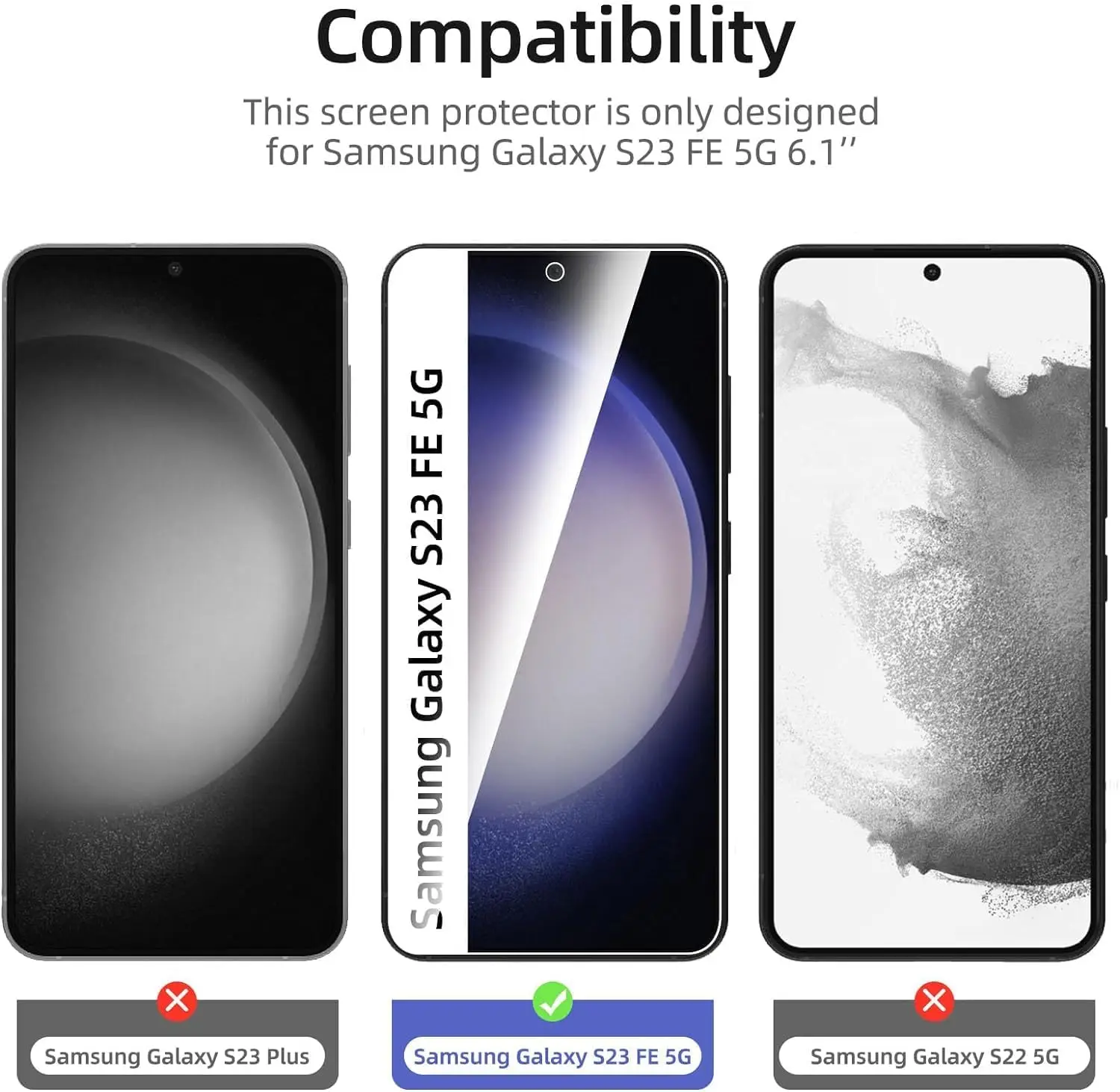 Premium Tempered Glass Screen Protectors - Pack of 1/4