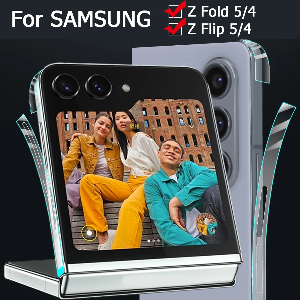 Per Samsung Galaxy Z Flip 5 Z Flip 4 Side Sticker Pellicola Protettiva Antigraffio Per Galaxy Z Fold 5 Z Fold4 Frame Protector