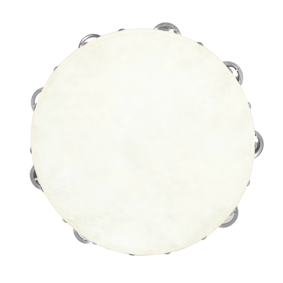 Hand Held Wood Headless Orff Tambourine Bell 10"