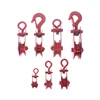 1PC Suspension Hook Suspension Ring Rolling Pulley 0.05T/0.1T/0.2T/0.3T/0.4T Fixed Pulley Wheel Round Ring Dynamic Pulley Set 5