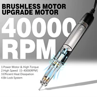 YOKEFELLOW 40000RPM NAIL DRILL MACHINE KITS 2023NEW RECHARGEABLE BRUSHLESS POWERFUL ELECTRIC NAIL FILE FOR ACRYLIC NAIL MANICURE 2