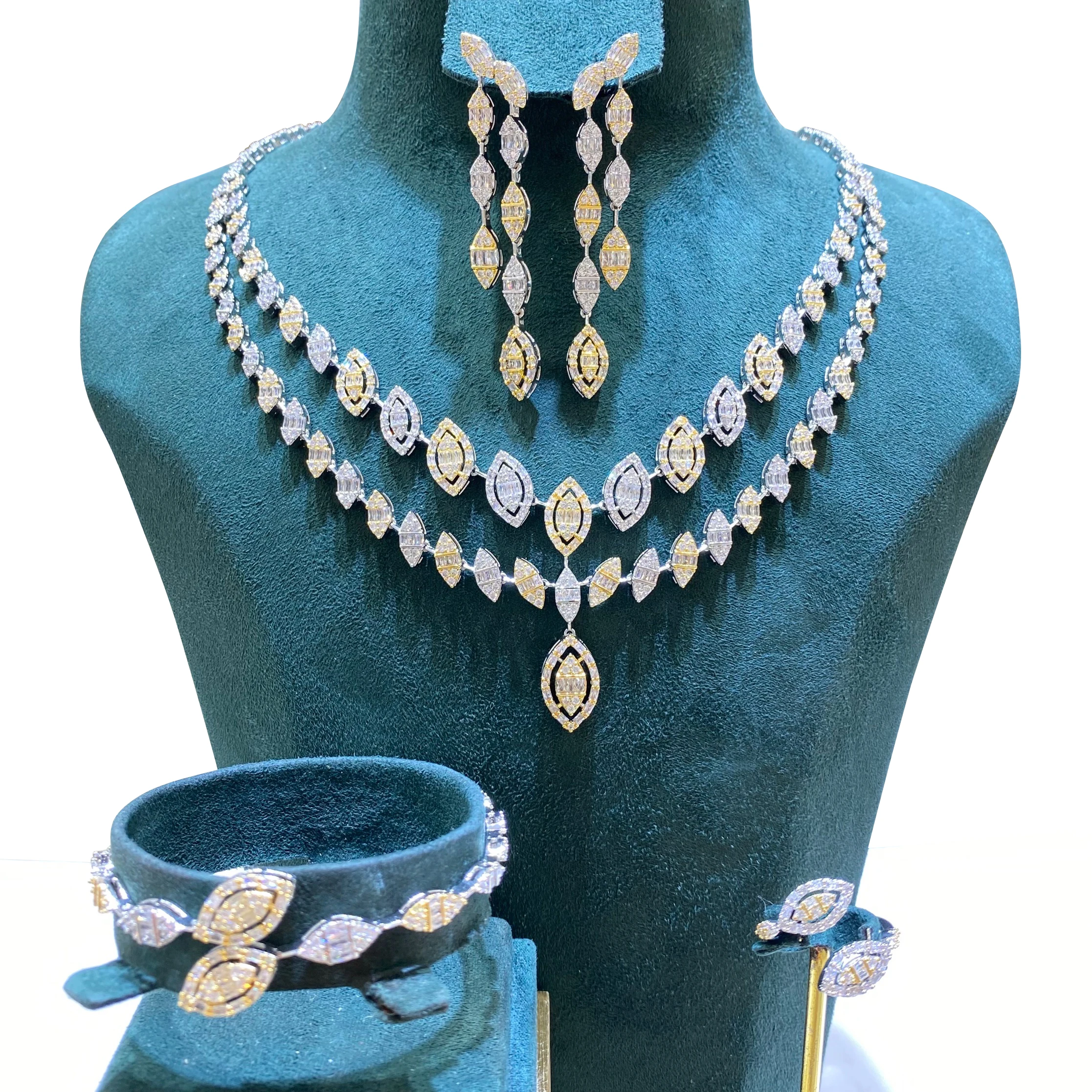 

GODKI Famous Brand 2layers Luxury African Jewelry Sets For Women Wedding Party Zircon Crystal Dubai Bridal Jewelry Set Gift