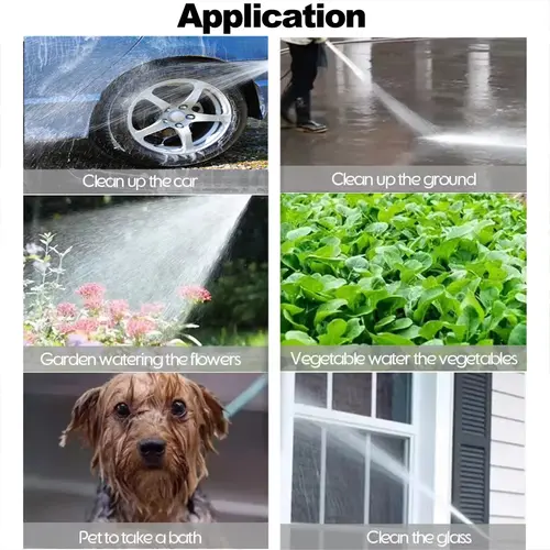 High-Pressure Car Wash Water Gun Adjustable Nozzle Car Wash Gun Powerful Sprayer for Car Washing Home Cleaning Auto Accessories - Image 5