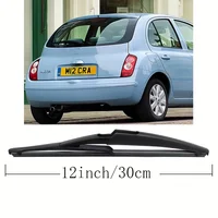 12" Rear Wiper Blade   Windshield Windscreen Clean Tailgate Window Car Rain Brush For Nissan Micra K12 2002 - 2005 2