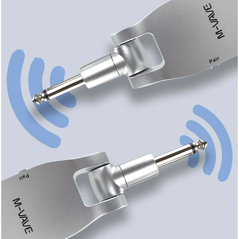 M-VAVE WP-1 2.4G Wireless Guitar System Transmitter & Receiver Rechargeable 30M Transmission Range for Electric Bass Guitar