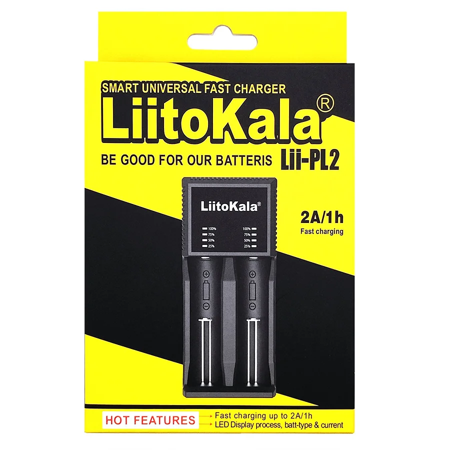 LiitoKala Lii-PL2 범용 배터리 충전기, PCB로 21700 충전 가능, 21700 26650 18650 AA AAA 배터리용