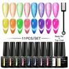 7ml Cat Magnetic Gel Nail Polish Set With Magnetic Stick Moonlight Glitter Cat Eye Semi-permanent Varnish Nail Art nail Supplies 4