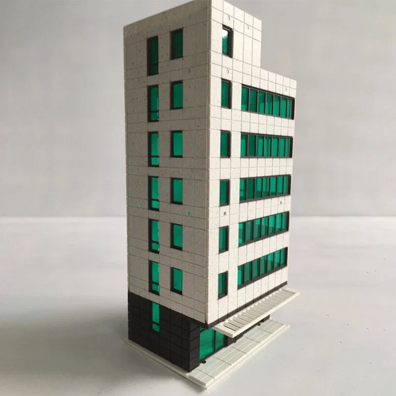 Original 1/150 N Scale Scene Outland Models Colored Railway Modern City Building DIY Assembly Micro Toy Landscape Xmas gifts 3
