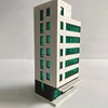 Original 1/150 N Scale Scene Outland Models Colored Railway Modern City Building DIY Assembly Micro Toy Landscape Xmas gifts 3