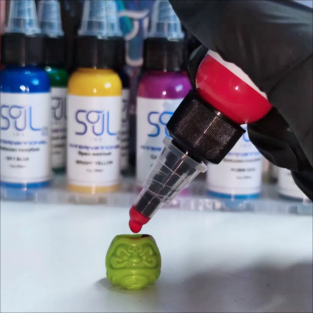 Soul Ink 1oz Bottle Tattoo Ink 48 Colors Professional Body Art Permanent Pigment Tattoo Artist Supplies