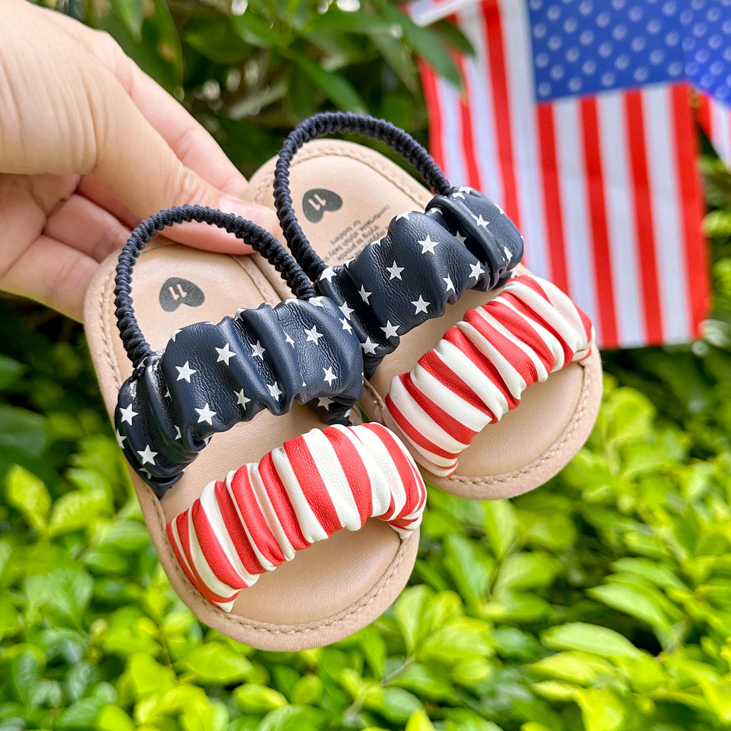 Summer Baby Dress Shoes for Independence Day and Presidential Election,Infant Baby Boys Girls Sandals Newborn Crib Shoes First W