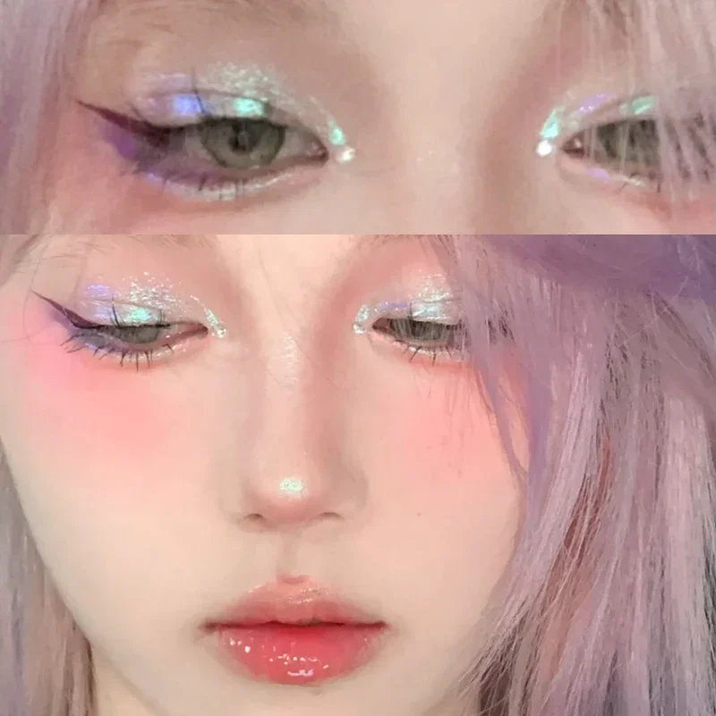 Diamond Highlighter Palette Gorgeous Glitter Eyeshadow Glossy Shiny Silkworm Shadow Shimmer Cowherd Weaver Girl Eyes Makeup face highlighter makeup palette