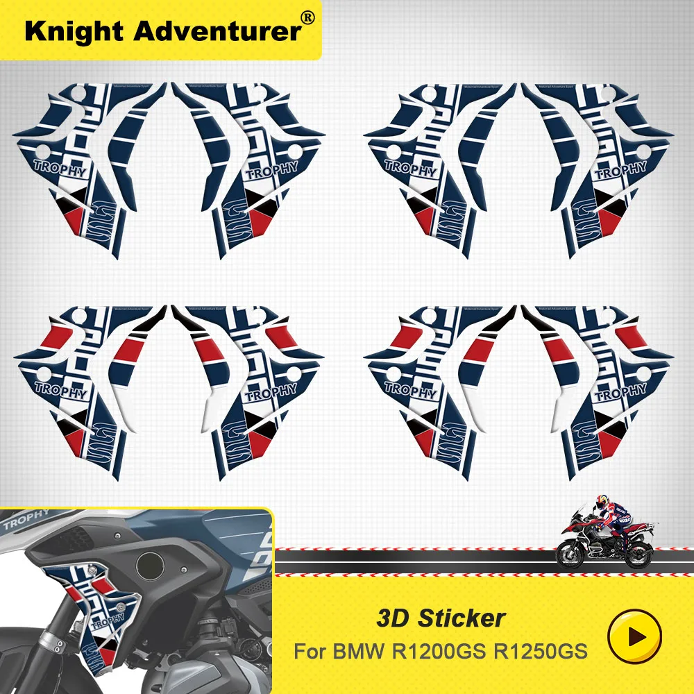

Motorcycle 3D Gel Radiator Guard Paint Protector Sticker Decal For BMW R1250GS Trophy 2019 2020 2021 2022 2023